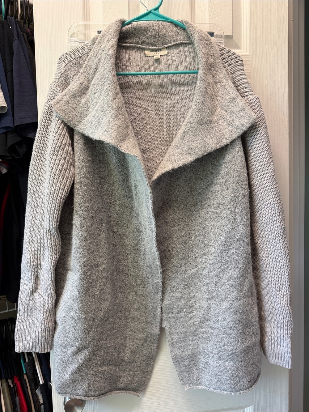 Umgee Light Gray Open-Front Cozy Cardigan